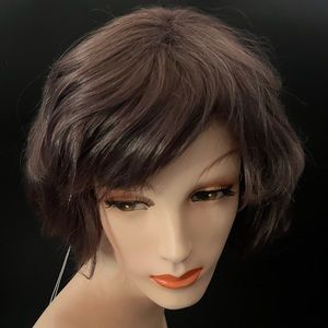 NWT Kingsley 100% Human Hair Wig Medium Brown